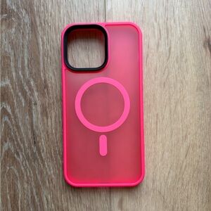 Pink Phone Case with MagSafe Compatibility